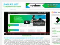 Bani pe Net - 20$/zi cu NeoBux - www.bani-penet.net