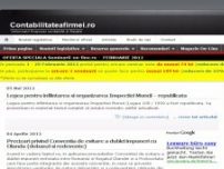 Contabilitateafirmei.ro - informatie financiar contabila si fiscala - www.contabilitateafirmei.ro