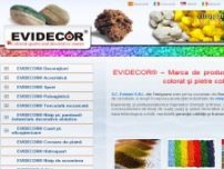 Evidecor - Producator nisip colorat, cuart colorat si pietre colorate decorative - www.evidecor.ro