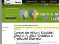 GoStats.ro | Contor de Afisari Statistici Web si Analiza Gratuita a Traficului Site-ului - www.gostats.ro