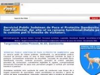 Serviciul Public Judetean de Paza si Protectie Dambovita - spjppdb.biz.ly