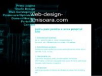 Web design Timisoara - Web design profesional in Timisoara - www.web-design-timisoara.com