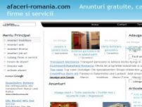 Afaceri Romania | Anunturi gratuite, firme si servicii - Anunturi - Director web - www.afaceri-romania.com