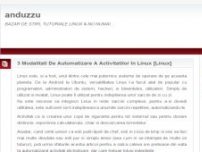 Anduzzu - Bazar de stiri, tutoriale linux & nu numai - anduzzu.co.cc