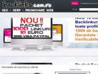 Promovare site - Backlinks Seo - 5000 Backlinkuri pentru siteul dvs - backlinks.com.ro