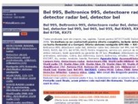 Bel 995, Beltronics 995, detectoare radar Bel, detector radar bel, detector bel 995 - www.bel-995.ro
