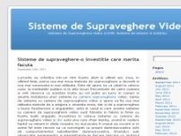 Supraveghere Video - www.cameresupravegherevideodvr.ro