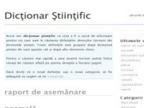 Dictionar Stiintific - www.dictionar-stiintific.com