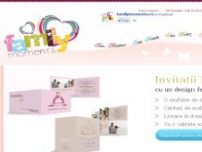 Comanda on-line Invitatii pentru evenimente - www.familymoments.ro