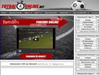 Fotbal Online - Rezultate, statistici, clasamente din Romania si Europa - www.fotbalonline.net