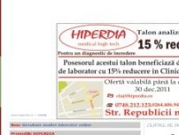 Hiperdia - Centre Medicale de Diagnostic Imagistic si Laborator - www.hiperdia.ro