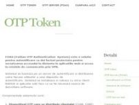 Autentificare, autorizare si control acces web cu OTP Token si OTP Server - www.otptoken.ro