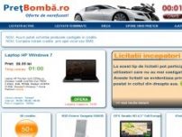 PretBomba.ro - Primul site de licitatii in timp real din Romania!  - www.pretbomba.ro