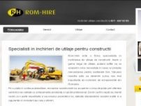 Inchirieri echipamente si utilaje constructii JCB, Bobcat, Case, Komatsu, Volvo, Hyundai, Caterpilla - www.rom-hire.ro