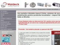 Magazin de sisteme de securitate - www.waldeck.ro