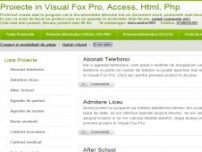 Proiecte: Visual Fox, Access, Html | Proiecte de atestat in Visual Fox si Access - www.web-conect.ro