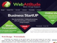 WebAttitude creare site prezentare si online shop administrabile si optimizate - www.webattitude.ro