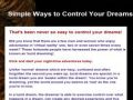 Learn How to Control Your Dreams! - control-your-dreams.blogspot.ro