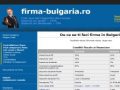 Vanzare firma Bulgaria - www.firma-bulgaria.ro